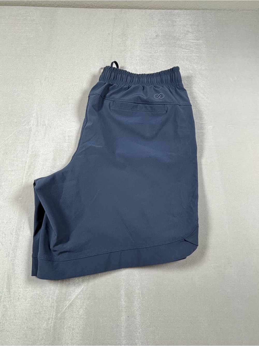 Calia Women’s Mid Rise 8” Drawstring Athletic Shorts Blue Relaxed Fit NWT - Picture 8 of 9